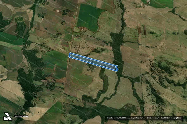 Imagem de satélite de SITIO SãO JOÃO - Matrícula 238 em Leópolis - PR