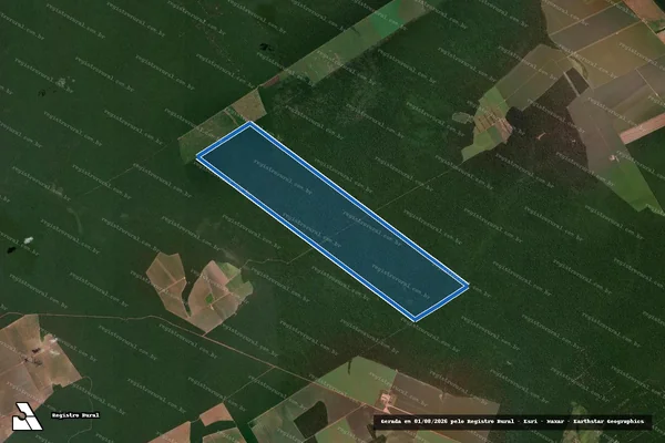 Imagem de satélite de FAZENDA CASCATA em Brasnorte - MT