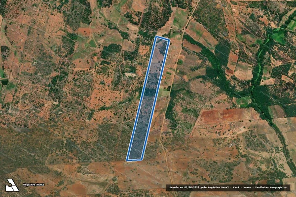 Imagem de satélite de FAZENDA RIACHO DOS CAVALOS - LOTE 597 - Parte 1 em Cabrobó - PE