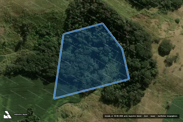 Imagem de satélite de Fazenda São Paulo - Matrícula 30520 em Apucarana - PR