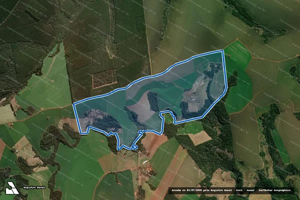 Imagem de satélite de FAZENDA BOM JESUS - Perímetro 1 em São José da Boa Vista - PR