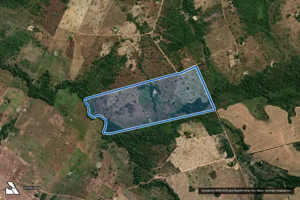 Imagem de satélite de PA PÉ DO MORRO ? LOTE 30 - PA PÉ DO MORRO ? LOTE 30 em Couto Magalhães - TO
