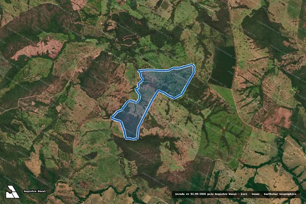 Imagem de satélite de FAZENDA CUSTÓDIA - Parte 1 em Catalão - GO