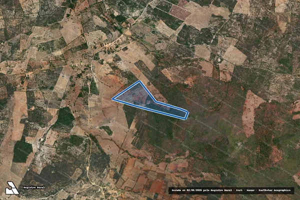 Imagem de satélite de FAZENDA EXTREMA - Parcela 01 em Guajeru - BA