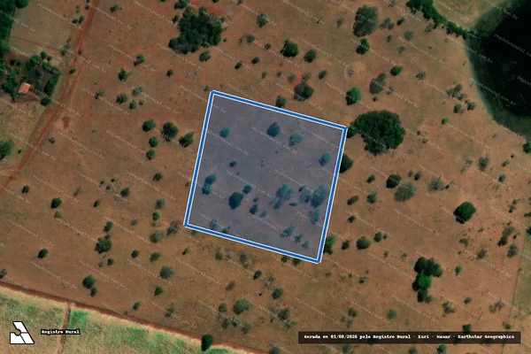 Imagem de satélite de Fazenda Cerradão - Parcela 2 em Frutal - MG