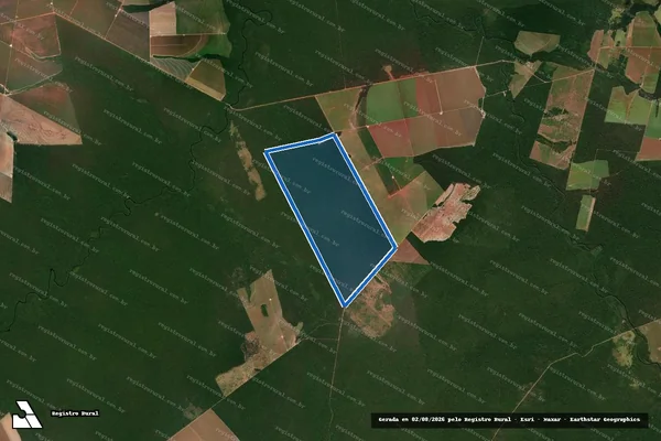Imagem de satélite de FAZENDA BONITO em São José do Rio Claro - MT