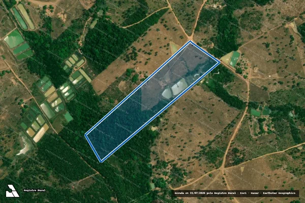 Imagem de satélite de P.A PALMEIRA JUSSARA ? LOTE 14A - Parte 1 em Marabá - PA