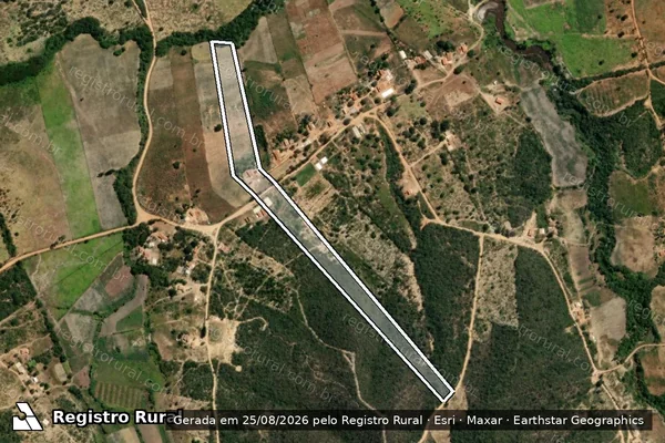 Imagem de satélite de FAZENDA CABECEIRAS  - Parte 1 em Rio Pardo de Minas - MG