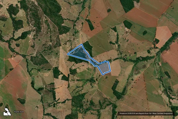 Imagem de satélite de FAZENDA ANTONIO PINTO FERREIRA - GLEBA 03 - 001 em Edealina - GO