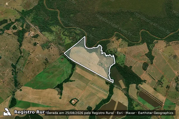 Imagem de satélite de Fazenda Santo Antonio do Sucuri - PARTE 02 em Rondonópolis - MT