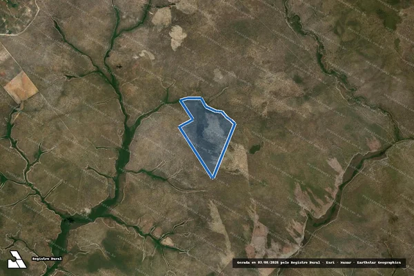 Imagem de satélite de Fazenda São Joaquim, Gleba Capão 01-B - Gleba 01 em Formoso - MG