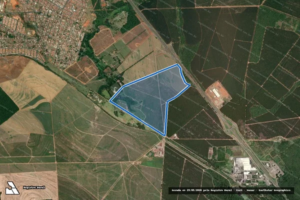 Imagem de satélite de Estância Santa Matilde - Parte 1 em Agudos - SP