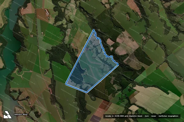 Imagem de satélite de Fazenda Santa Mônica – Lote nº 48 em Campo Mourão - PR