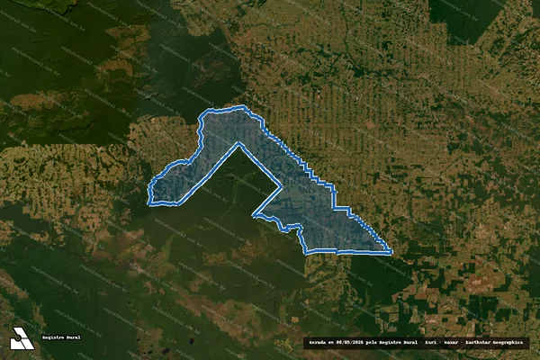Imagem de satélite de GLEBA RIO BRANCO - Parte 1 em Alta Floresta D'Oeste - RO