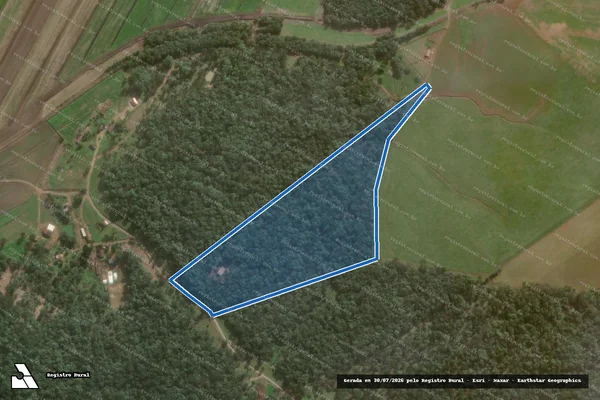 Imagem de satélite de FAZENDA PAUL - Gleba 09 Jaimor em Canoinhas - SC
