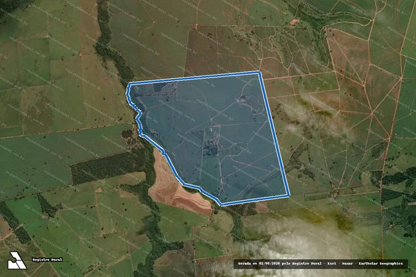 Imagem de satélite de Fazenda Santo Antoninho - Área Total em Mirandópolis - SP