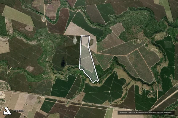 Imagem de satélite de Fazenda Canadá em Nova Viçosa - BA