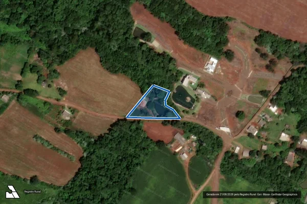 Imagem de satélite de Lote Rural 54 da Gleba 35-DV - Parcela 2 em Dois Vizinhos - PR