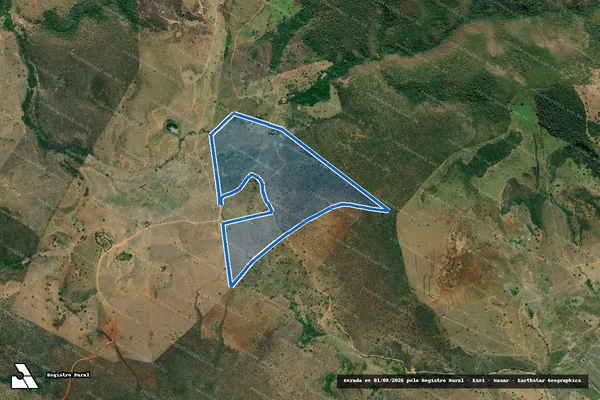 Imagem de satélite de FAZENDA UBERLANDIA - Parte 1 em Joaíma - MG