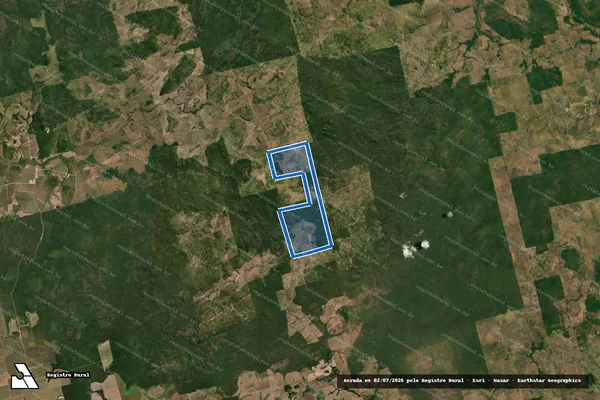 Imagem de satélite de Fazenda Caracol em Vila Rica - MT