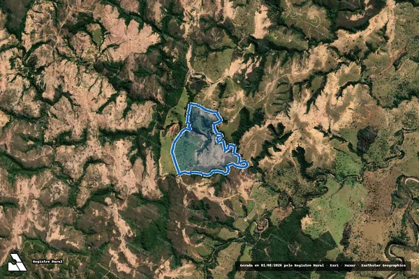Imagem de satélite de FAZENDA CAPAO  - Parte 1 em Tiros - MG
