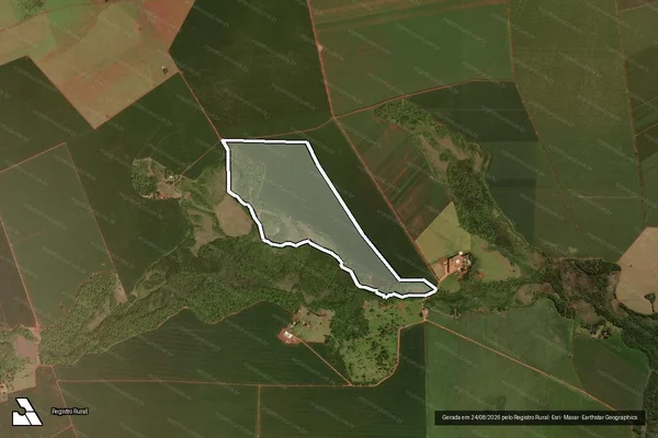 Imagem de satélite de Fazenda Santa Paula - Parte 02 em Dourados - MS