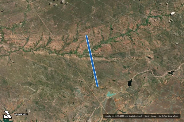 Imagem de satélite de FAZENDA ALGODÕES - Parte 2 em Floresta - PE