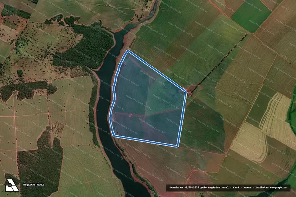 Imagem de satélite de FAZENDA PIRAHY - Mat.10.250 em Iepê - SP