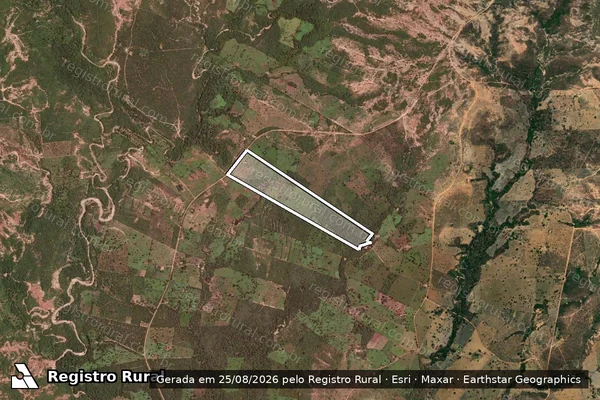 Imagem de satélite de ASSENTAMENTO MATÃO LOTE 25 - 001 em Urucuia - MG
