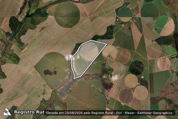 Imagem de satélite de FAZENDA ANA MARIA - Parcela 1 em Ipameri - GO
