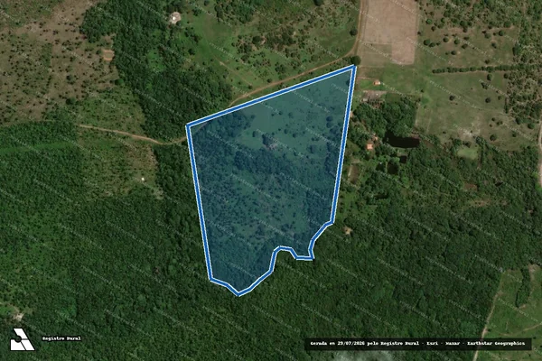 Imagem de satélite de Fazenda Capela - Parte C em Piraquê - TO
