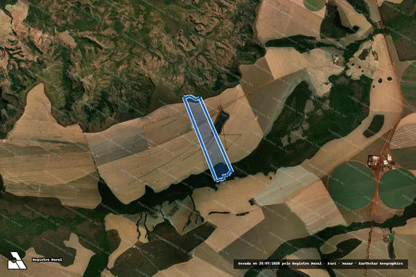 Imagem de satélite de FAZENDA MATA AZUL Lugar Denominado CACHOEIRINHA I ? RS - GLEBA 02 em Caiapônia - GO
