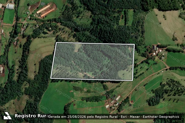 Imagem de satélite de MAT.: 5893 - Parte 1 em Cunhataí - SC
