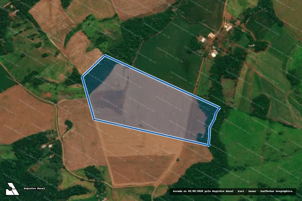 Imagem de satélite de PARTE DO LOTE N°29, GLEBA N°03, COLÔNIA SALMOURA - PARTE DO LOTE N°29, GLEBA N°03, COLÔNIA SALMOURA em São João - PR