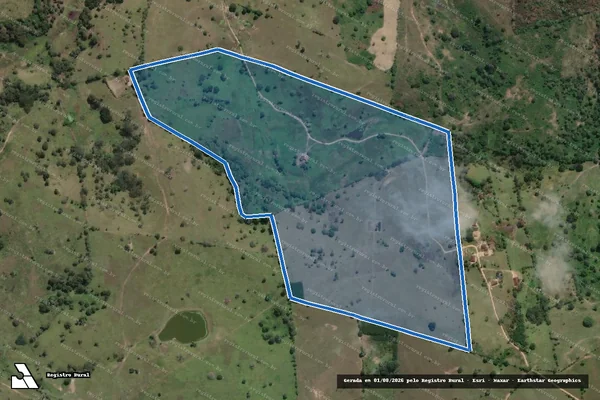 Imagem de satélite de Fazenda Barra Nova - Parcela 1 em Quebrangulo - AL