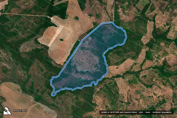 Imagem de satélite de FAZENDA ALDEIAS DAS NOVAS II em Barra do Ouro - TO