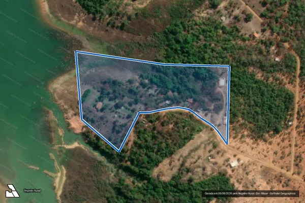 Imagem de satélite de FAZENDA RECANTO DO LAGO - Gleba 16 em Felixlândia - MG