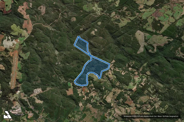 Imagem de satélite de Fazenda Cachoeira - Única em Caçador - SC