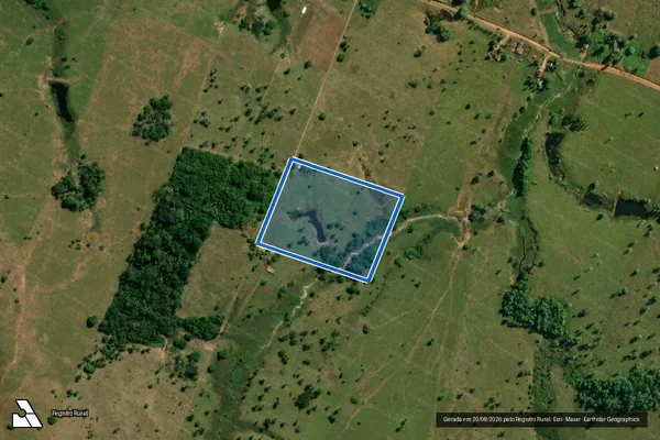 Imagem de satélite de LOTE 13 DA GLEBA 12B - PICOP -  = LOTE 13C  - SUB, DO LOTE 13 em Ouro Preto do Oeste - RO
