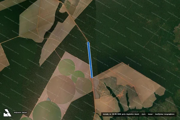 Imagem de satélite de Fazenda Barra do Macaco I - Mat. 260-Rodovia em Vera - MT