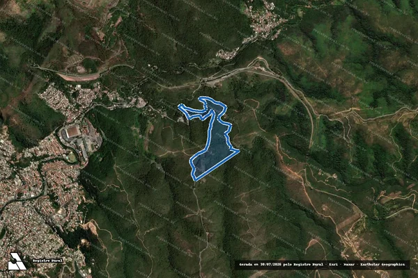Imagem de satélite de Fazenda Capão - Gleba 7 - Gleba 1 em Sabará - MG