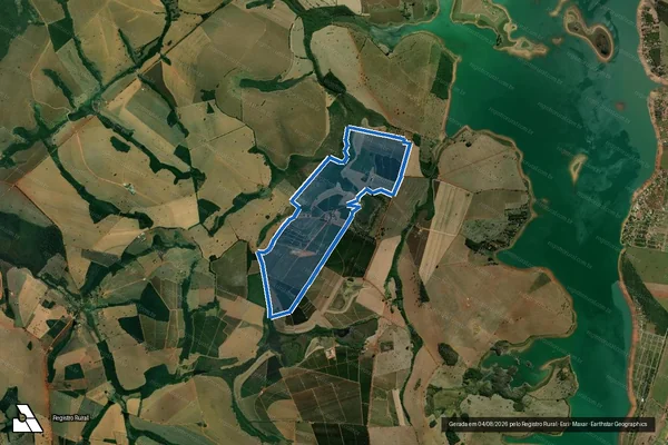 Imagem de satélite de Fazenda Santa Maria - Parcela 1 em Formiga - MG