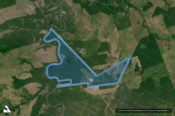 Imagem de satélite de FAZENDA RENATA - Parcela 1 em Tomé-Açu - PA