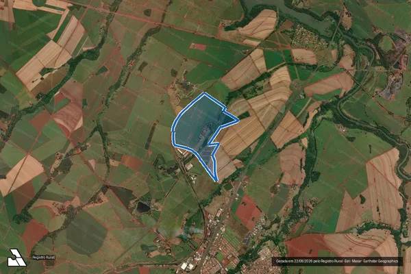 Imagem de satélite de FAZENDA JACIARA - GLEBA I em São Joaquim da Barra - SP