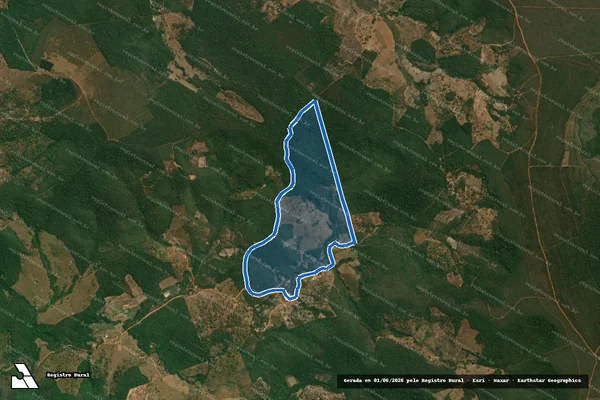 Imagem de satélite de Fazenda Tamboril da Esperança - Parte 1 em Felício dos Santos - MG