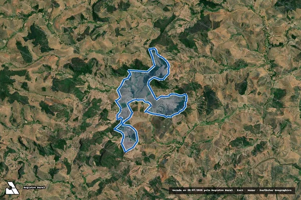 Imagem de satélite de FAZENDA FERRUGEM - Parte 1 em Tarumirim - MG