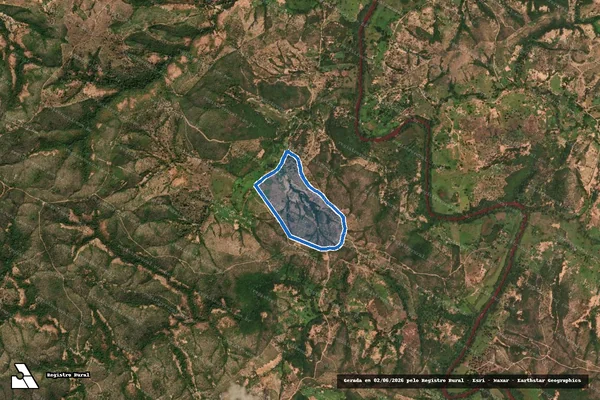 Imagem de satélite de Fazenda Pindaíba - Parte 03 em Presidente Juscelino - MG