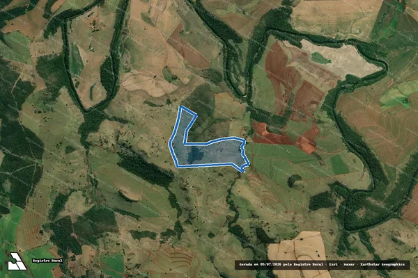 Imagem de satélite de FAZENDA SÃO PAULO - Parte 1 em Santo Antônio da Platina - PR