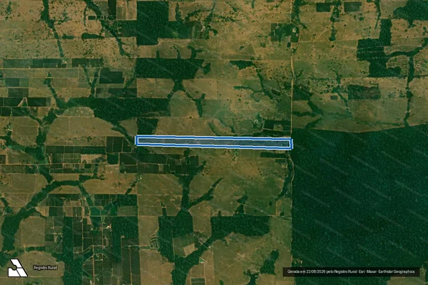 Imagem de satélite de LOTE RURAL 32-B CHACÁRA SÃO JOSÉ - Parte 1 LOTE RURAL 32-B CHACÁRA SÃO JOSÉ em Alta Floresta D'Oeste - RO