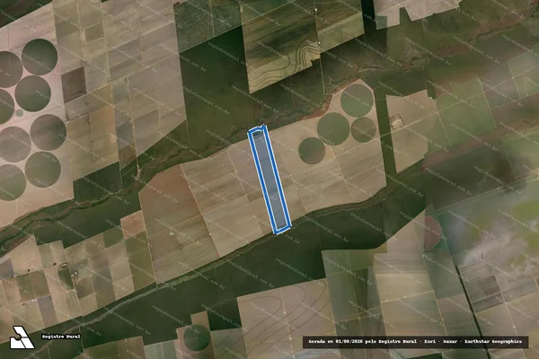 Imagem de satélite de Fazenda Rio do Meio - Fazenda Gaviões em Correntina - BA